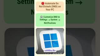 Windows 📅 Schedule DND for Specific Hours