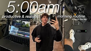 Productive 5:00am morning routine to get sh*t done & be productive