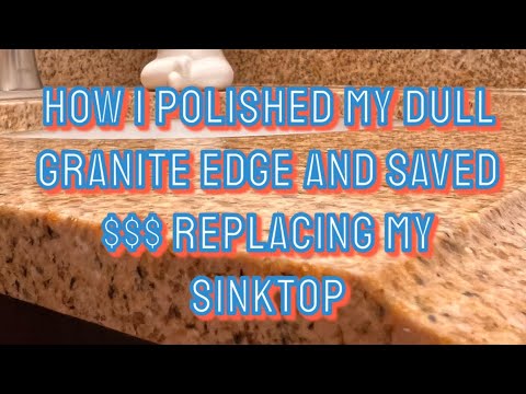 Polishing Granite Cheap and Easy! Save tons of money! My DIY project. Replaced my counter & sinktop!