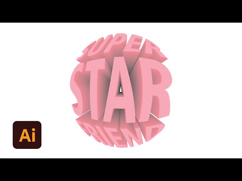 Wrap Text into Shapes | Stylish Text | 3D Text Effect | Adobe Illustrator Tutorial