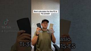 The best calculator for the FE and PE Exam? #engineering #engineeringstudents #feexam #peexam