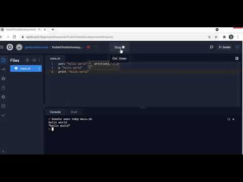 #1 "hello world" in Ruby