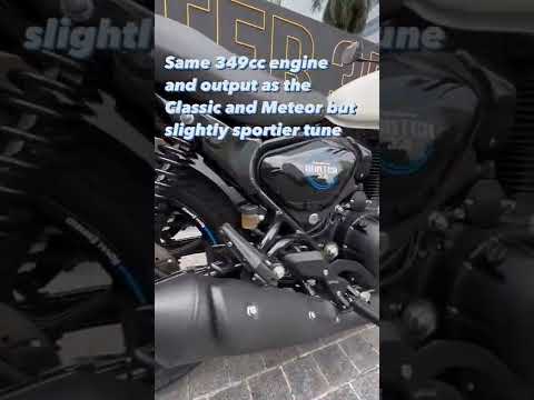 Royal Enfield Hunter 350 First Official Look Metro Rebel Blue⚡