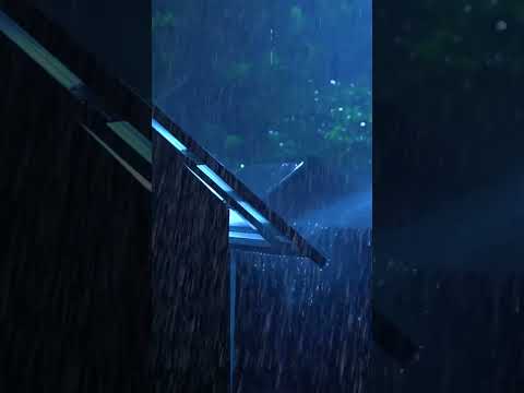 Rain & Thunder at Night#04🌧️⚡Relaxation & Deep Sleep #relax #rainsounds #thunderstorm #thunder #rain