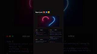 Neon love | HTML - CSS - JavaScript