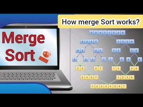 merge sort| How merge sorts works?|merge sort in data structure |Full Explanation with example ,ppt.