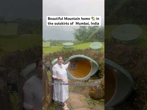 Beautiful mountain home near Mumbai 😍🏡 #mountains #housetour #hometour #hobbithouse #mumbai #india
