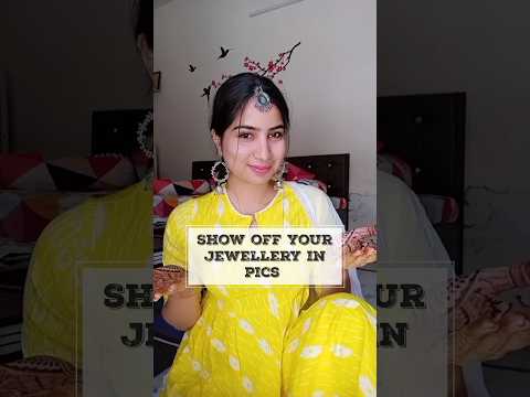 flaunting jewelry pose /How to show jwellery in pic #shorts