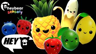 Hey Bear Sensory - Smoothie Mix!- Fun Dance Video with music and animation !