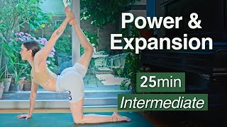 25 Min Powerful Flow | Intermediate Yoga