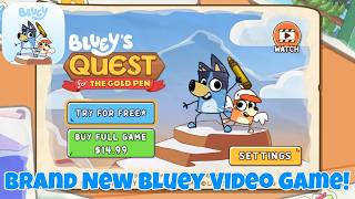 Bluey's Quest For The Gold Pen iOS Apple Arcade Gameplay! (Brand New Bluey Game)