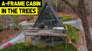 MODERN A-FRAME CABIN in the TREES! 3-Story A-Frame Cabin Tour