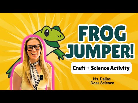 Science Craft for Kids - Frog Jumper Activity with Fun Facts