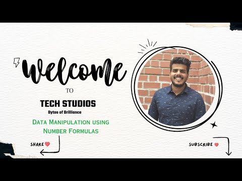 Data Manipulation using Number Formulas