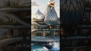 Giant Metallic Rooster Building #ModernHome#ViralHouse#DreamHome