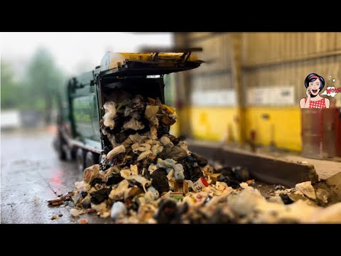 Ever wondered? Watch what happens to your trash on garbage day. #garbagetruck #garbage #dump #trash