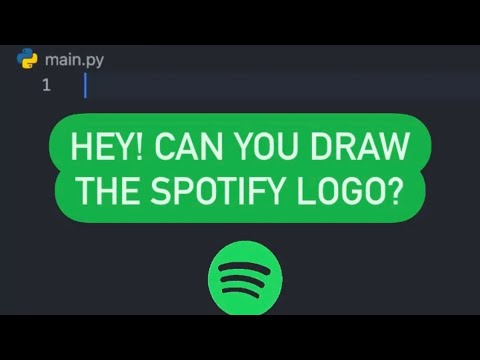 Draw Spotify 🎶 logo in 15 lines of Python 🐍 #coding #spotify #shorts #python