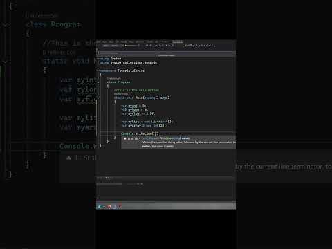 C# Explained in One Minute: The Var Keyword