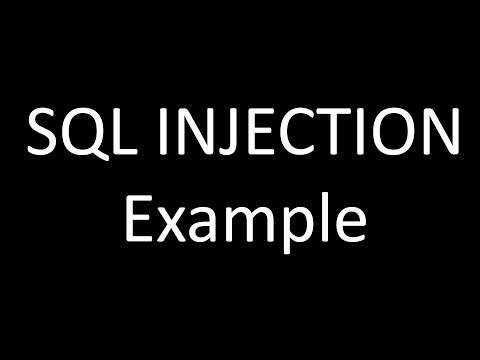 SQL Injection Example - Part 2