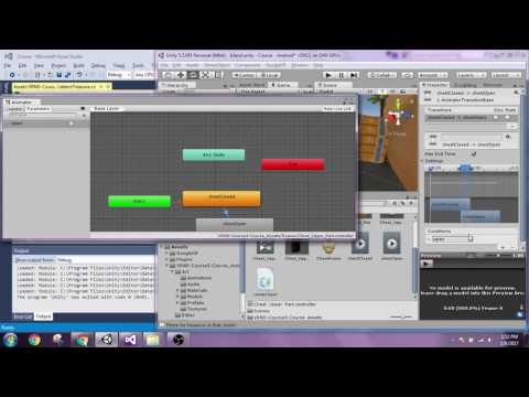 Unity 3D VR treasure chest animation