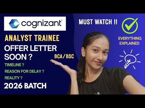 Cognizant Delay EXPLAINED 😳 Offer Letter / BGV / Onboarding mail WHEN ?