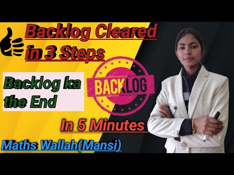 "Say Goodbye to Backlog in Just 5 Minutes!🚀Your Ultimate Solution!"#Backlog#3 step solution#Study📚