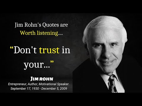 Jim Rohn's Quotes | Greatest quotes must know before you get old #jimrohn  #quotes