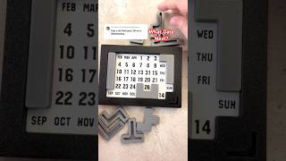 Solving this Calendar Puzzle is Harder than it looks!