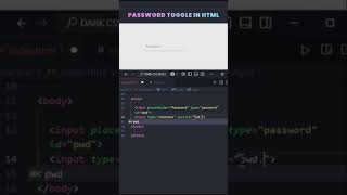 🔒 Password Toggle Trick Using ONLY HTML! 😱