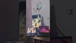 Night Coding Desk Setup | Software Developer Desk Setup | MacBook + BenQ Monitor Coding Workspace