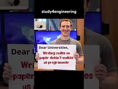Dear universities Writing codes on paper doesn’t make us programmer.