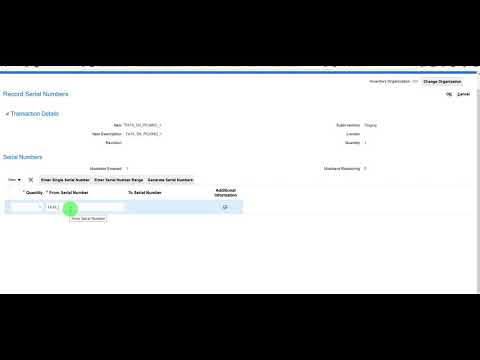 Serial Number Generation @ Picking And Shipping - 2
