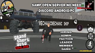 SAMP OPEN SERVER NO NEED DISCORD ANDROID/PC VOIP RP