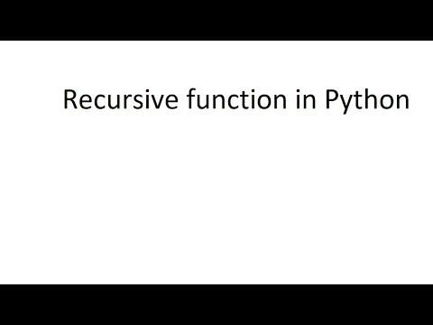 Recursive function