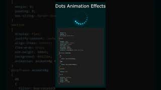 Dots Animation Effects HTML CSS #html #htmlcss #code #webdesign #frontend #javascript