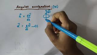 Angular acceleration // Class 11 Physics // Chapter 7 Systems of particles and rotational motion