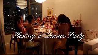 HOSTING VLOG | Hosting a Summer Dinner Party, Cooking, Baking, flower arranging
