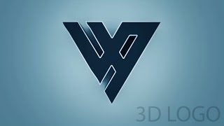 Photoshop 3D logo ( Design tutorial )