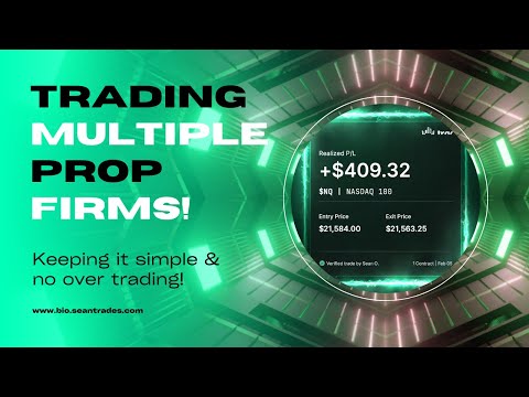 Trading NQ Futures using my favorite setup | Prop Firm Trading | Positive Day in all accounts