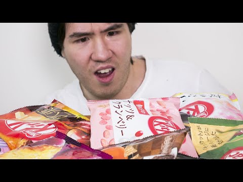 Trying CRAZY Kit Kat flavors from Japan!