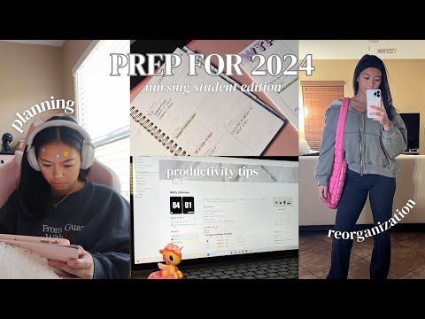 PREP FOR 2024 WITH ME part 2 | nursing school prep, study tips, new habits, back to school