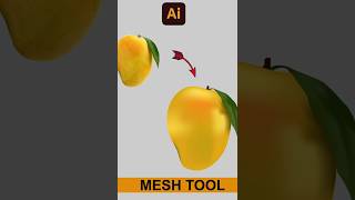 Adobe Illustrator Mesh tool design mango #trending #adobeillustrator