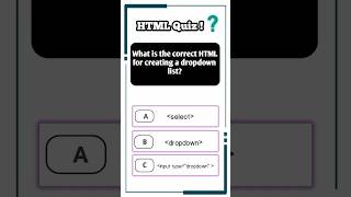 HTML Quiz 🤔 | web development #quizhtml#virqlhtmlquiz#html#webdevelopment #coding #staticwebsite