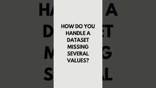 Handle Missing Data || 30 Seconds Data Science Interview Preparation #datascience #ai