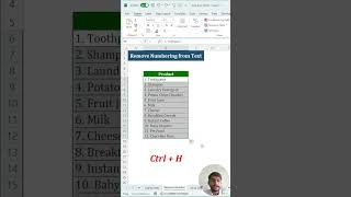 Remove Numbering from Text in Excel. #excel #exceltips #shorts #excelshorts @globalcomputerworld