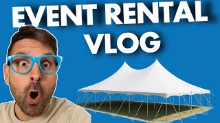 Party Rental Business Vlog : Tents & Winter Items