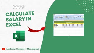 Excel Salary Calculation with HRA, DA, and PF #ExcelSalary #exceltutorial #excel #exceltricks