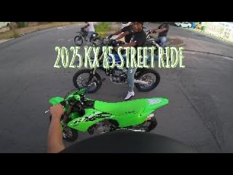 STREET RIDING A 2025 KX85 (450DCODE B-DAY RIDEOUT)