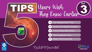 Five Excel Tips You Wish You Knew Earlier - Part 3