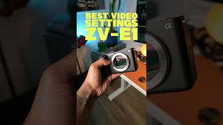 The best video settings Sony ZV-E1! 📸 #sonyzve1 #filmmaking #fx3 #zve1 #cameragear #tutorial
